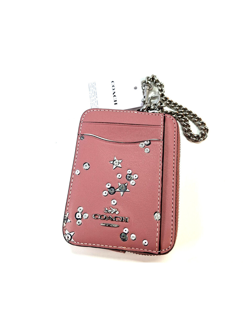 Coach Card Holder Studded Star Punk Skater  Grunge Barbiecore Fairycore Wallet